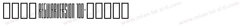 腾讯字体 RegularVersion 100字体转换